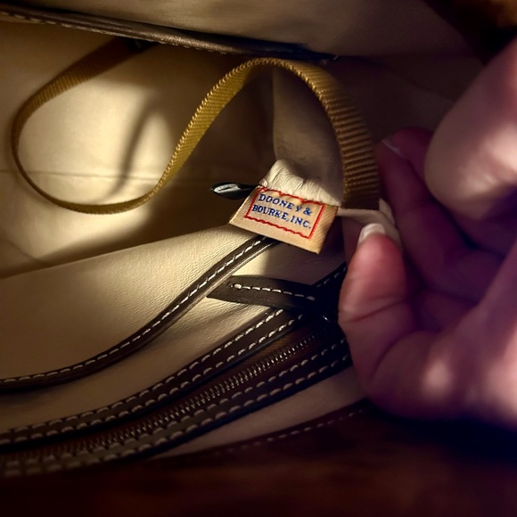 Dooney and Bourke Florentine Toscana Front Pocket Satchel NWT, Elephant color - Picture 11 of 12